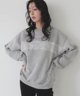 レースドッキングスウェット