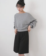 オフショルスウェットプルオーバー