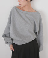 オフショルスウェットプルオーバー