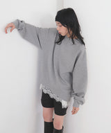 オーバーサイズスウェットプルオーバー