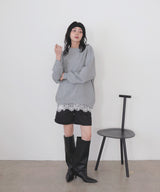 オーバーサイズスウェットプルオーバー