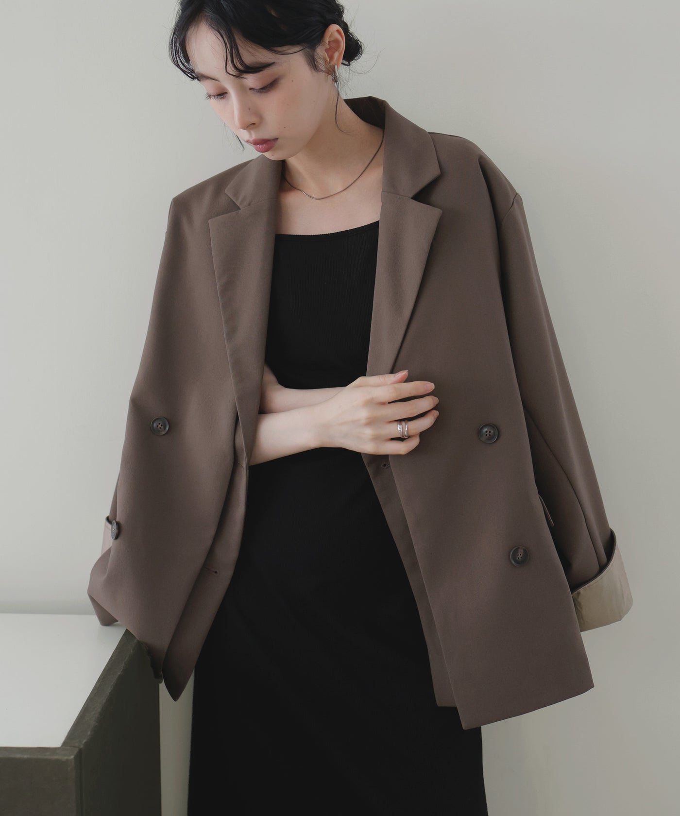 レイヤードデザインテーラードジャケット – LIAN