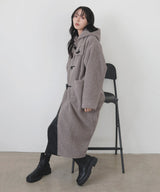 シャギーダッフルロングコート