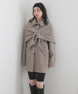 【11月下旬予約商品】ストールセットウールライクコート