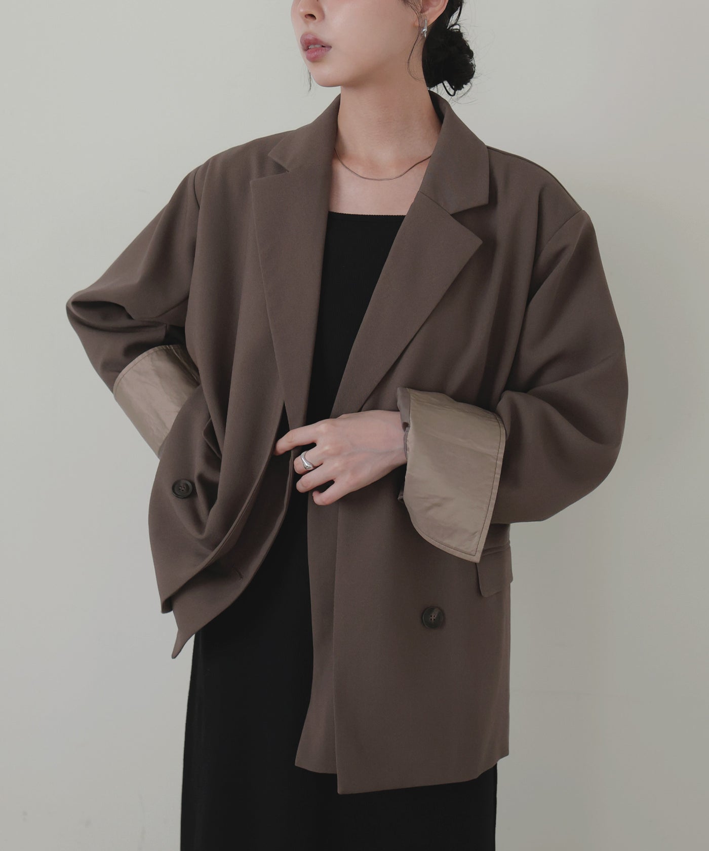 レイヤードデザインテーラードジャケット – LIAN