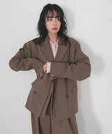 【1月下旬予約商品】レイヤードデザインテーラードジャケット