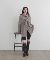 【11月下旬予約商品】ストールセットウールライクコート