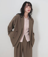 【1月下旬予約商品】レイヤードデザインテーラードジャケット