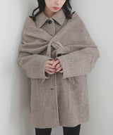 【11月下旬予約商品】ストールセットウールライクコート