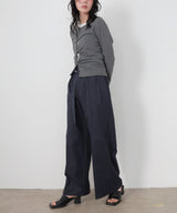 ウエストギャザーチノパンツ