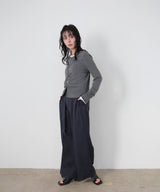 ウエストギャザーチノパンツ