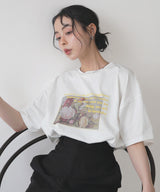フラワーフォトロゴTシャツ