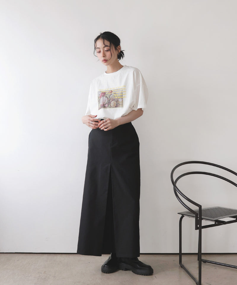 フラワーフォトロゴTシャツ