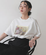 フラワーフォトロゴTシャツ