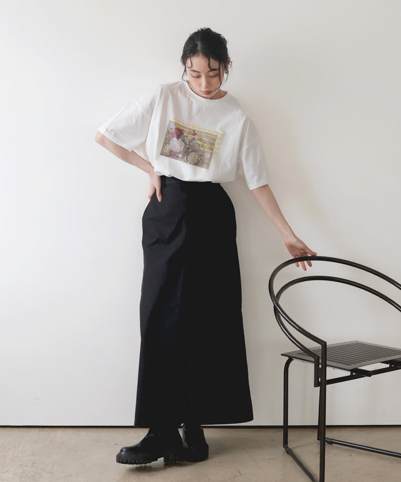 フラワーフォトロゴTシャツ