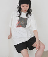 フラワーフォトロゴTシャツ
