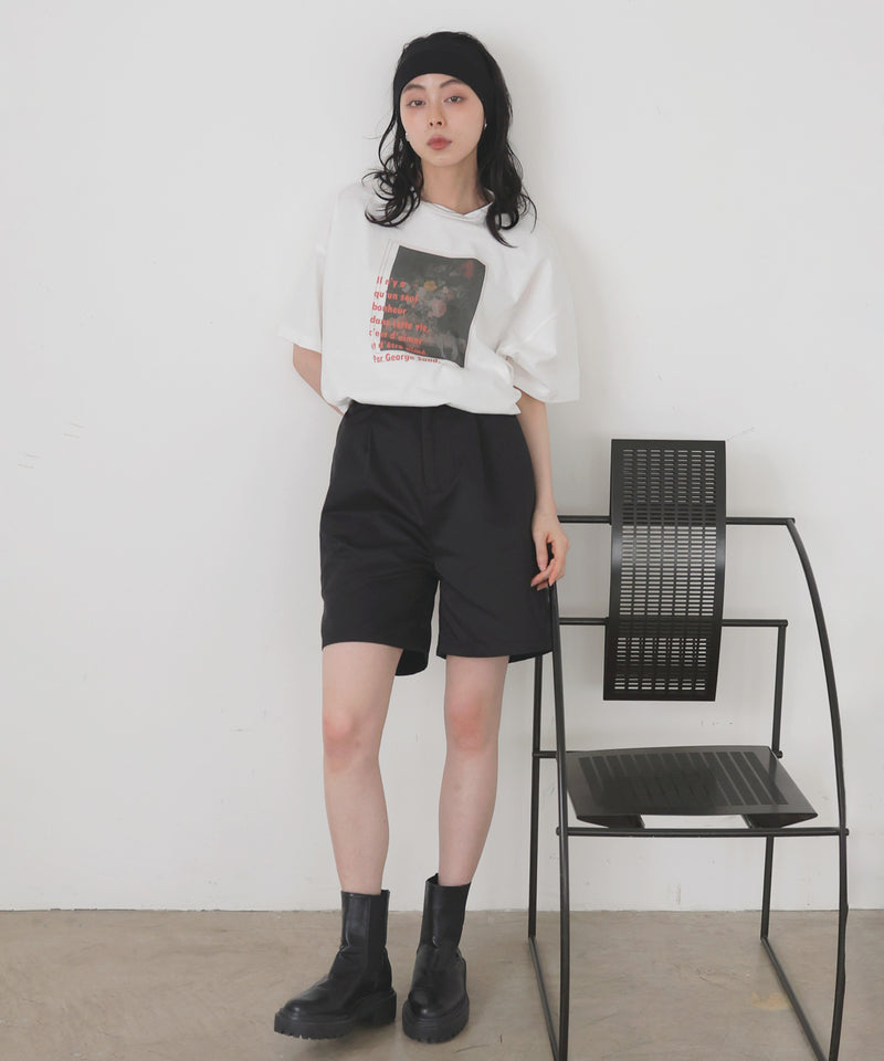 フラワーフォトロゴTシャツ