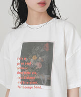 フラワーフォトロゴTシャツ