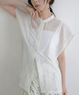 スクエアスリーブブラウス