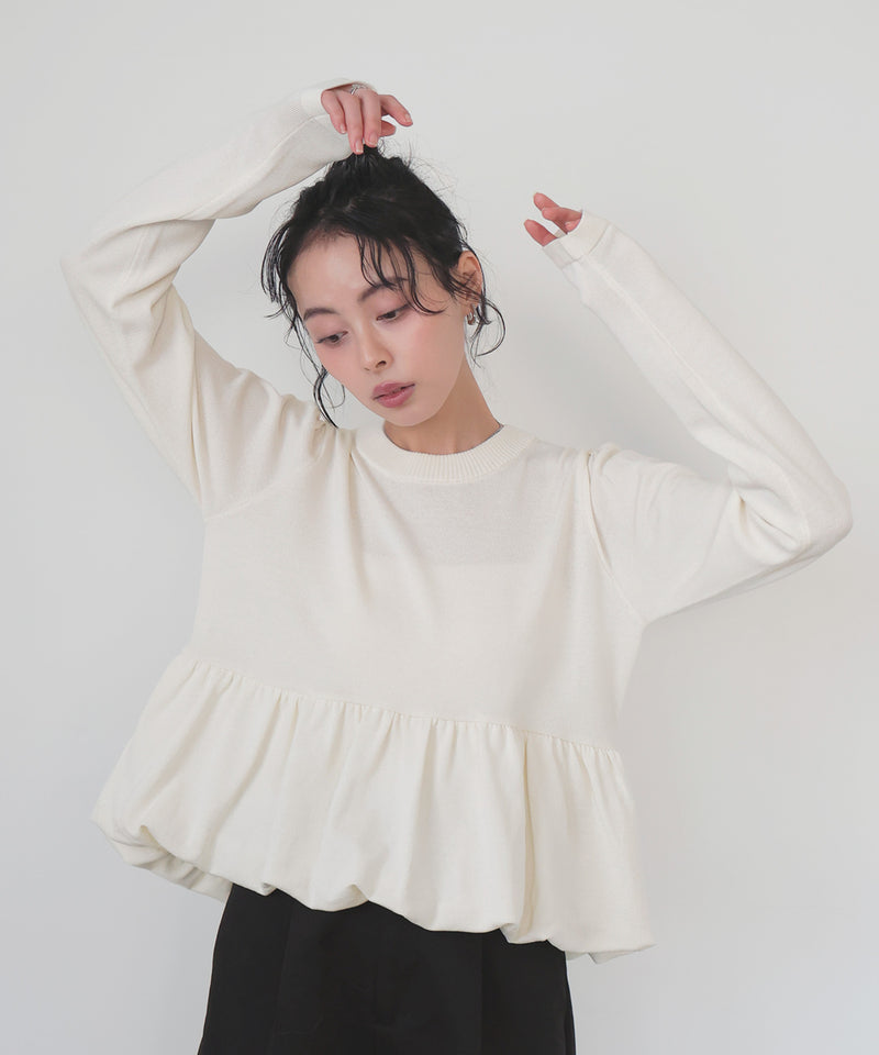 ペプラムニットプルオーバー – LIAN