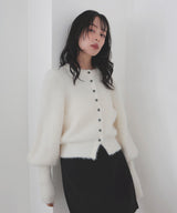 シャギーボリュームスリーブカーディガン