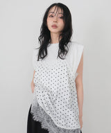 【新色追加 UVカット＆接触冷感】ショルダータックトップス