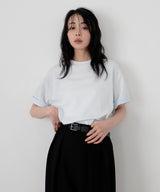 バイカラーロールアップTシャツ