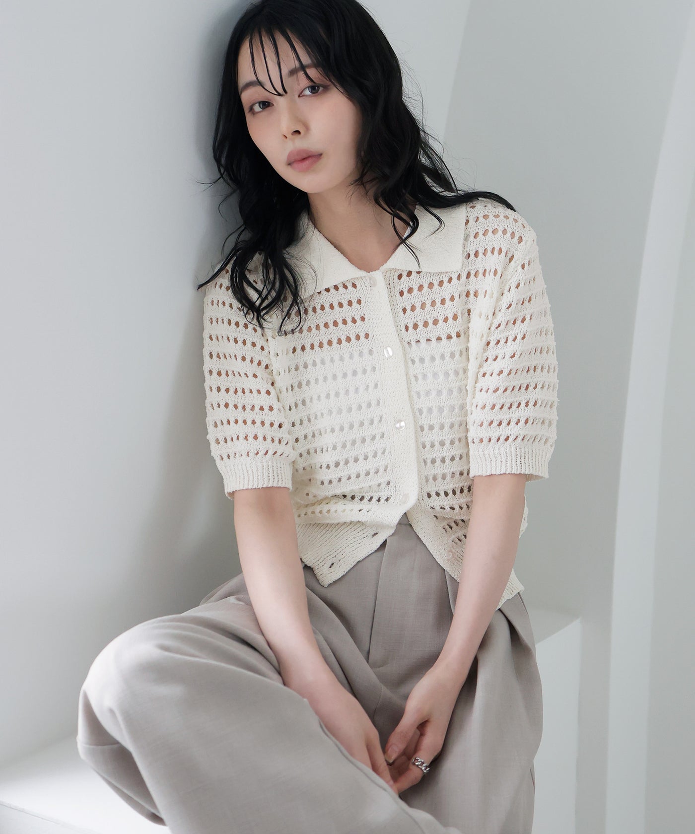 メッシュサマーポロニット – LIAN