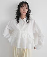 ティアードフリルシャツ