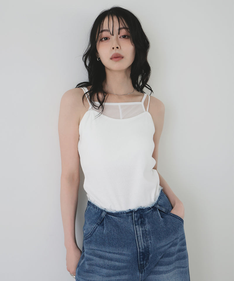 シアーレイヤードキャミ – LIAN