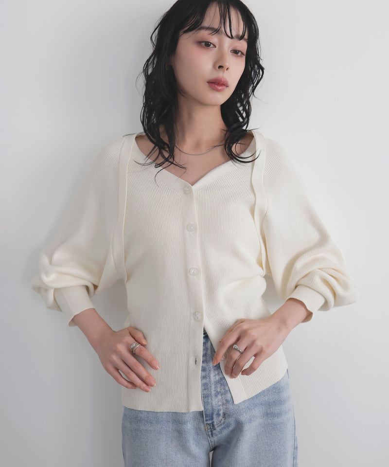 アンサンブル風ニットカーディガン – LIAN