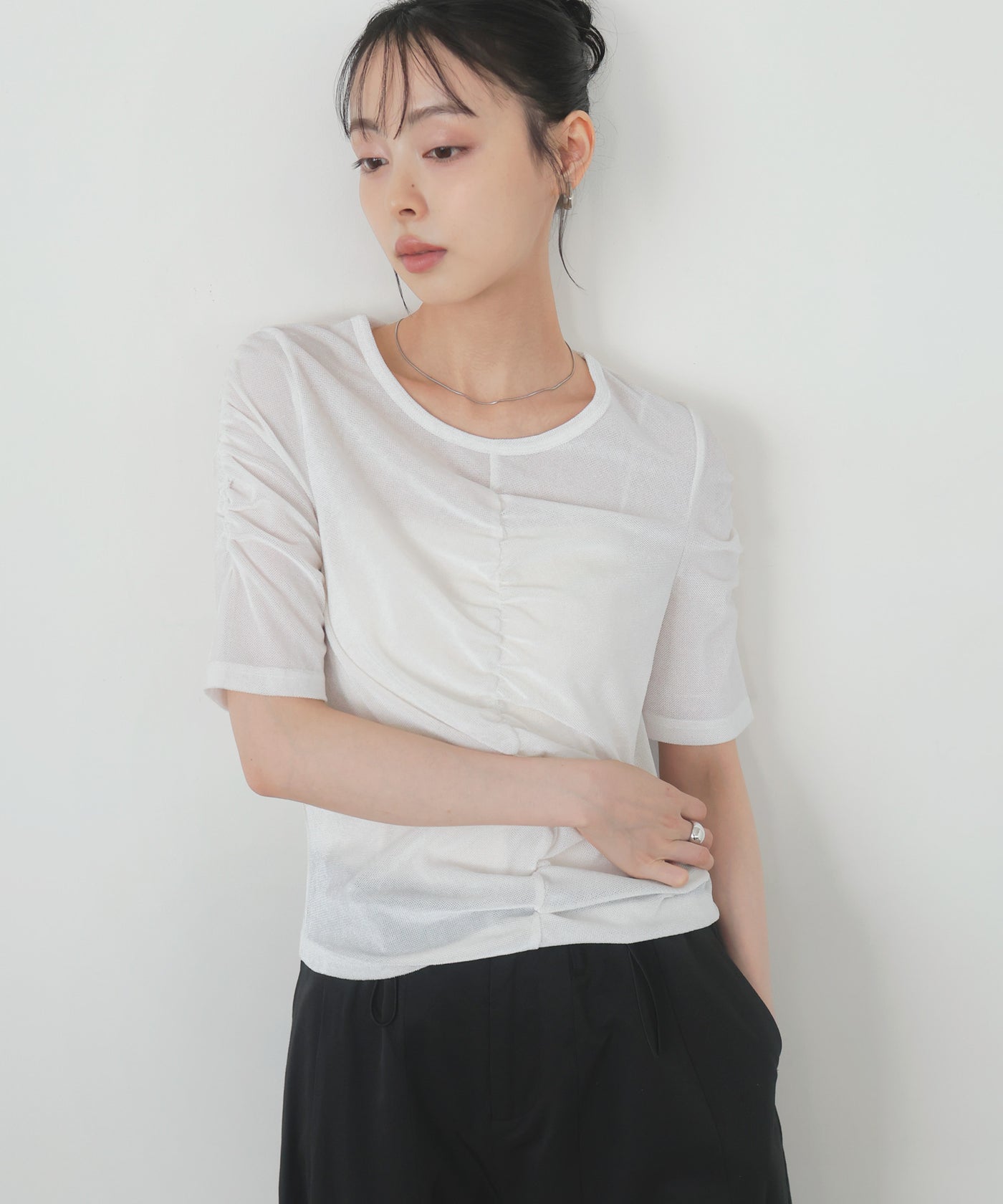 シアーベロアシャーリングトップス – LIAN
