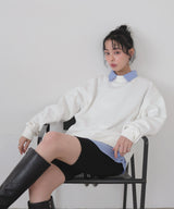 オーバーサイズスウェットプルオーバー