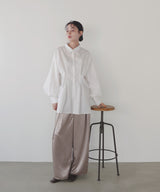 ウエストタックカラーシャツ