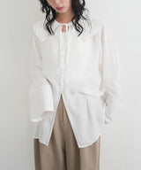 ビッグカラーシアースキッパーブラウス