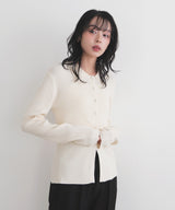 【一部予約商品】クルミボタンリブポロニット