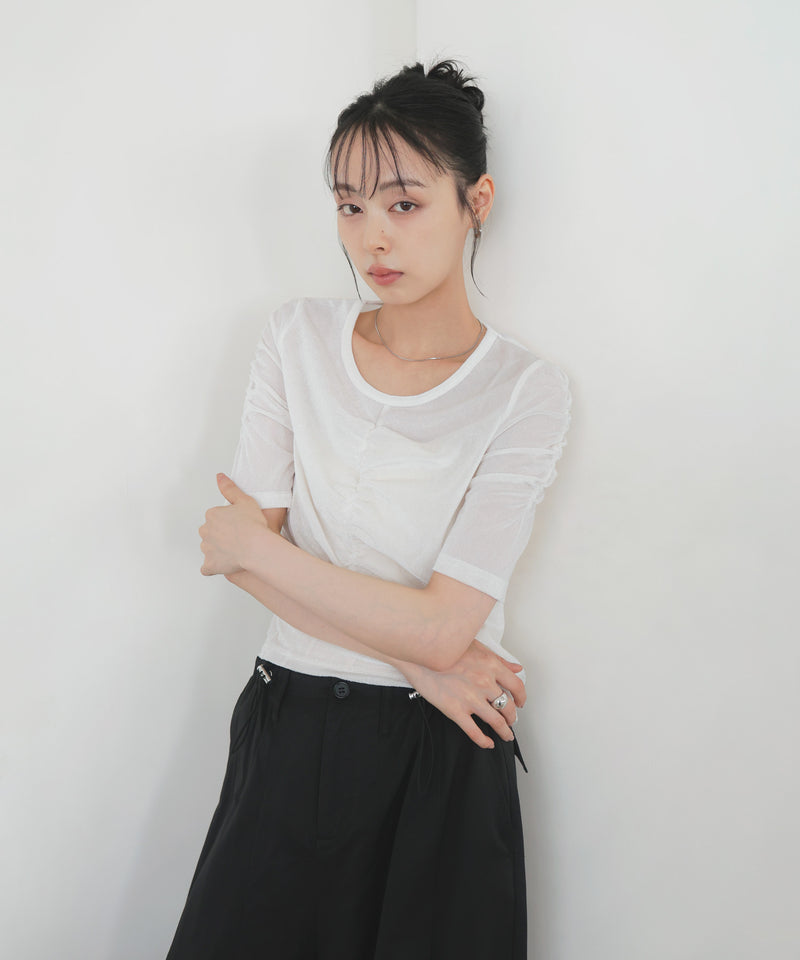 シアーベロアシャーリングトップス – LIAN