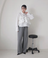ブロードフリルシャツ