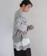 レースサテンキャミ