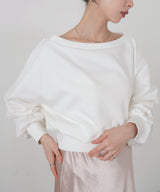 オフショルスウェットプルオーバー