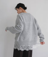 レースサテンキャミ