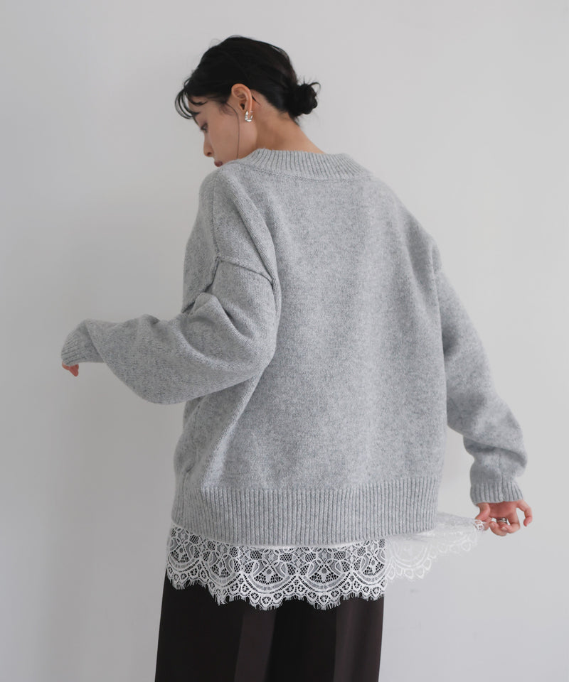 レースサテンキャミ