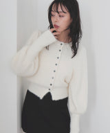 シャギーボリュームスリーブカーディガン