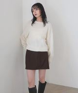 モヘアシャギーニットプルオーバー