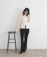 【一部予約商品】クルミボタンリブポロニット