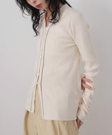 バイカラーラインポロニット