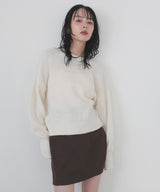 モヘアシャギーニットプルオーバー