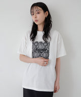 【接触冷感】レースレイヤードロゴTシャツ