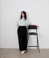 バイカラーロールアップTシャツ