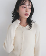 【一部予約商品】クルミボタンリブポロニット